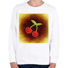 PRINTFASHION Cseresznye - Gyerek pulóver - Fehér