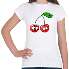 PRINTFASHION Cseresznyepár - Női póló - Fehér női póló