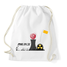 PRINTFASHION CSERNOBIL - Sportzsák, Tornazsák - Fehér tornazsák