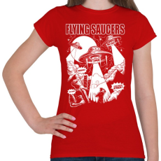 PRINTFASHION Csészealjak - Női póló - Piros