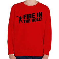 PRINTFASHION CSGO - TŰZ! - Gyerek pulóver - Piros