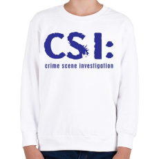 PRINTFASHION csi-1-1-blue - Gyerek pulóver - Fehér