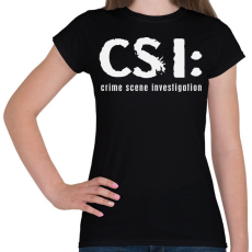 PRINTFASHION csi-1-1-white - Női póló - Fekete
