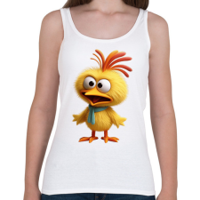 PRINTFASHION Csibe 01 - Női atléta - Fehér női trikó