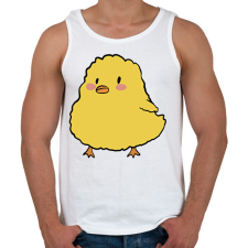 PRINTFASHION Csibe - Férfi atléta - Fehér atléta, trikó