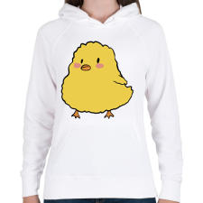 PRINTFASHION Csibe - Női kapucnis pulóver - Fehér női pulóver, kardigán