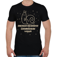 PRINTFASHION Csiga üzemmód - Férfi póló - Fekete férfi póló