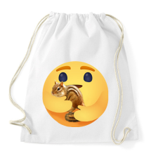 PRINTFASHION Csíkos mókus - Sportzsák, Tornazsák - Fehér tornazsák