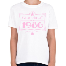 PRINTFASHION csillag-1986-pink - Gyerek póló - Fehér gyerek póló