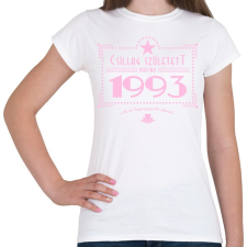 PRINTFASHION csillag-1993-pink - Női póló - Fehér női póló