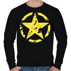 PRINTFASHION Csillag  - Férfi pulóver - Fekete