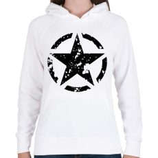 PRINTFASHION Csillag  - Női kapucnis pulóver - Fehér
