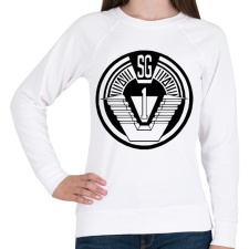 PRINTFASHION Csillagkapu csk1 logo - Női pulóver - Fehér női pulóver, kardigán