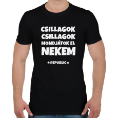 PRINTFASHION CSILLAGOK CSILLAGOK - Férfi póló - Fekete