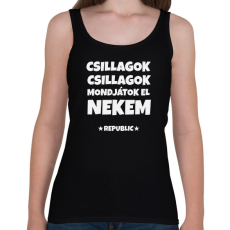 PRINTFASHION CSILLAGOK CSILLAGOK - Női atléta - Fekete