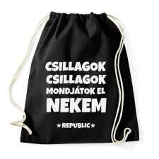 PRINTFASHION CSILLAGOK CSILLAGOK - Sportzsák, Tornazsák - Fekete tornazsák
