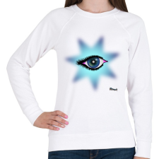 PRINTFASHION Csillagszem - Női pulóver - Fehér női pulóver, kardigán