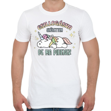 PRINTFASHION Csillogásra születtem - Férfi póló - Fehér férfi póló