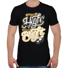 PRINTFASHION Csillogj - Férfi póló - Fekete férfi póló