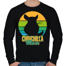 PRINTFASHION Csincsilla anya - Férfi pulóver - Fekete