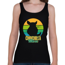 PRINTFASHION Csincsilla anya - Női atléta - Fekete női trikó