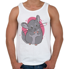 PRINTFASHION Csincsilla - Férfi atléta - Fehér