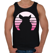 PRINTFASHION Csincsilla - Férfi atléta - Fekete atléta, trikó