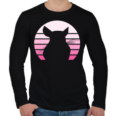 PRINTFASHION Csincsilla - Férfi hosszú ujjú póló - Fekete