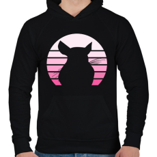PRINTFASHION Csincsilla - Férfi kapucnis pulóver - Fekete