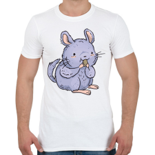 PRINTFASHION Csincsilla - Férfi póló - Fehér férfi póló