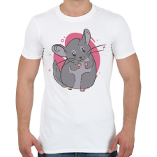 PRINTFASHION Csincsilla - Férfi póló - Fehér férfi póló