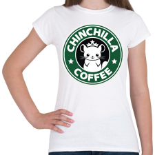 PRINTFASHION Csincsilla kávé - Női póló - Fehér női póló