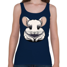 PRINTFASHION Csincsilla - Női atléta - Sötétkék női trikó