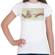 PRINTFASHION Csincsilla teremtése - Női póló - Fehér női póló