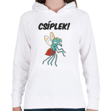 PRINTFASHION Csíplek! - Női kapucnis pulóver - Fehér női pulóver, kardigán