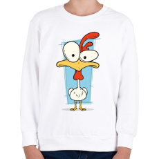 PRINTFASHION Csirke - Gyerek pulóver - Fehér