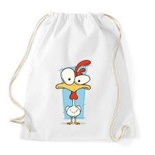 PRINTFASHION Csirke - Sportzsák, Tornazsák - Fehér tornazsák