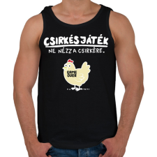 PRINTFASHION CSIRKÉS JÁTÉK - Férfi atléta - Fekete atléta, trikó