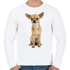 PRINTFASHION Csivava - Férfi pulóver - Fehér