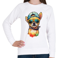 PRINTFASHION csivava - Női pulóver - Fehér női pulóver, kardigán