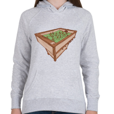 PRINTFASHION Csocsó asztal - Női kapucnis pulóver - Sport szürke női pulóver, kardigán