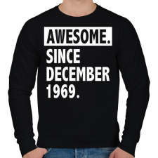 PRINTFASHION Csodálatos 1969 december óta - Férfi pulóver - Fekete férfi pulóver, kardigán
