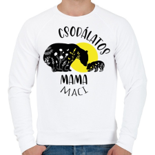 PRINTFASHION Csodálatos mama maci - Férfi pulóver - Fehér férfi pulóver, kardigán