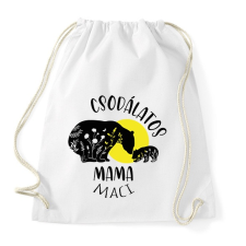 PRINTFASHION Csodálatos mama maci - Sportzsák, Tornazsák - Fehér tornazsák