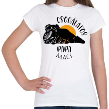 PRINTFASHION Csodálatos papa maci - Női póló - Fehér női póló