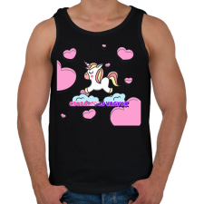 PRINTFASHION CSODÁLATOS VAGYOK  - Férfi atléta - Fekete atléta, trikó