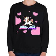PRINTFASHION CSODÁLATOS VAGYOK - Gyerek pulóver - Fekete gyerek pulóver, kardigán