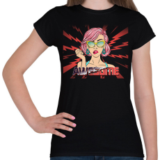 PRINTFASHION CSODÁLATOS VAGYOK - Női póló - Fekete