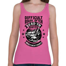 PRINTFASHION Csodás utak - Női atléta - Rózsaszín női trikó