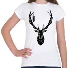 PRINTFASHION Csodaszarvas - Női póló - Fehér